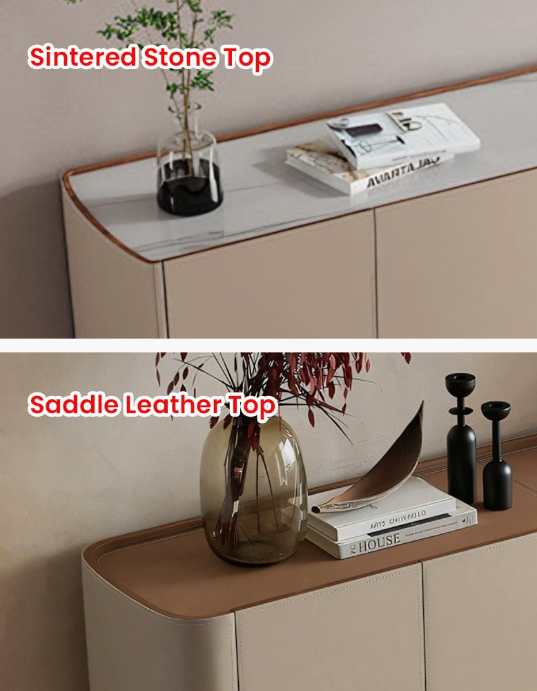 Patricia 4 Door Sideboard, Light Khaki