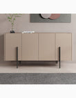 Patricia 4 Door Sideboard, Light Khaki