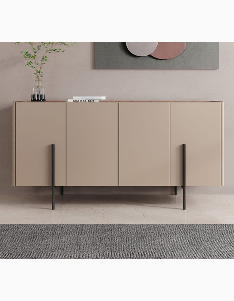 Patricia 4 Door Sideboard, Light Khaki
