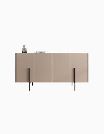 Patricia 4 Door Sideboard, Light Khaki