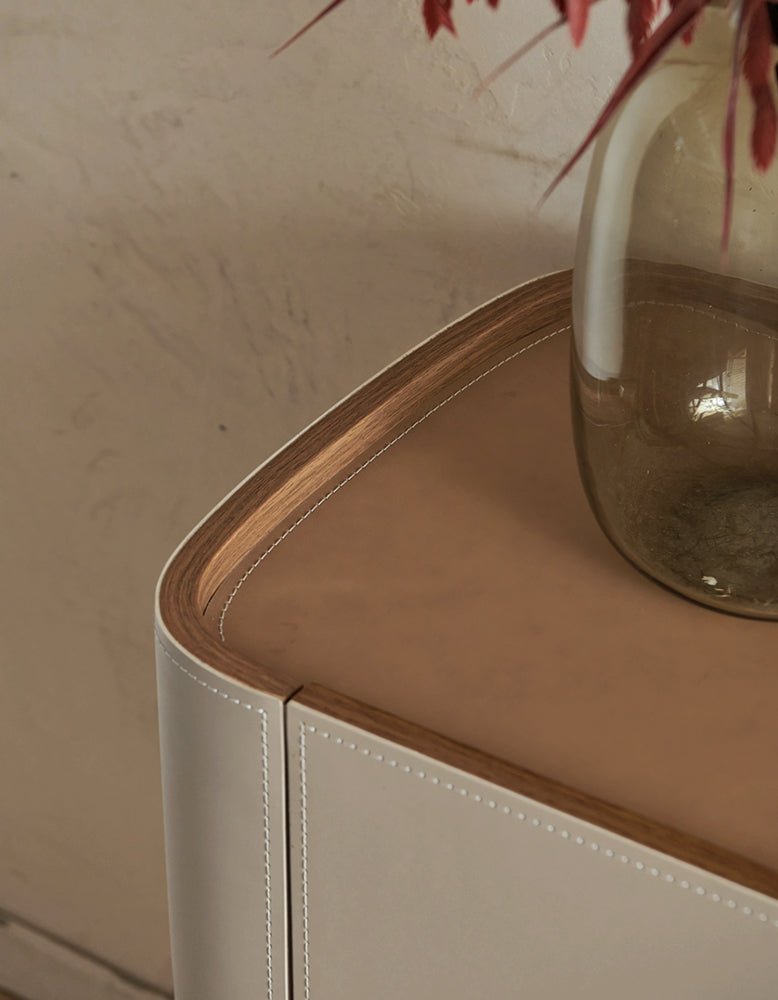 Patricia 4 Door Sideboard, Light Khaki