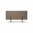 Patricia 4 Door Sideboard, Light Khaki