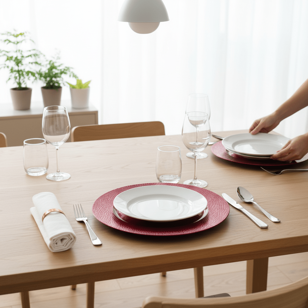 Paxton Red Pebble Effect Charger Plate