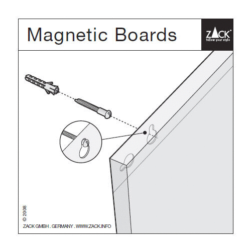 Percetto Premium Brushed Stainless Steel 75cm Magnetic Board