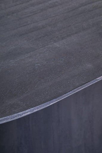 Perdoba Oval Mango Wood Black Finish Dining Table