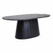 Perdoba Oval Mango Wood Black Finish Dining Table