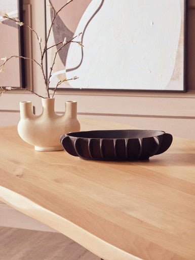 Persolo Mango Wood Live Edge Black Iron Frame Dining Table