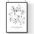 Personalised wedding anniversary gifts | wall art print