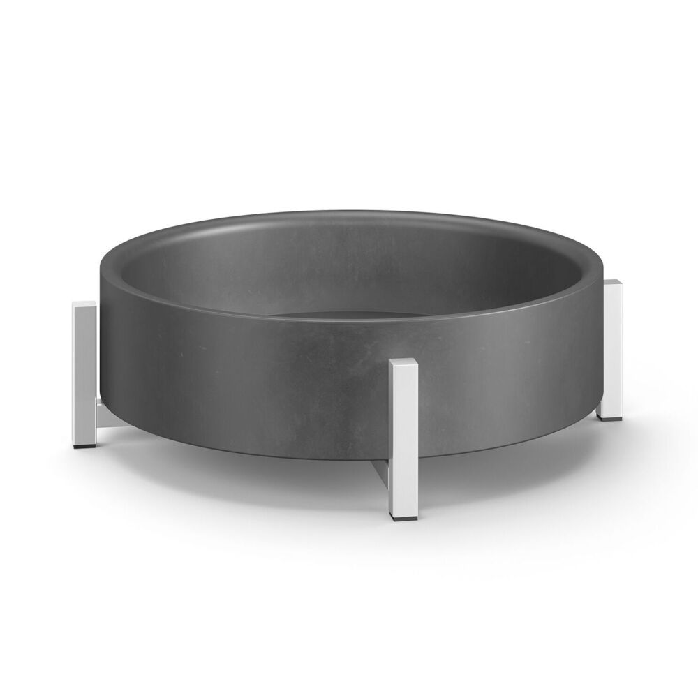 Perto Premium Brushed Stainless Steel Decorative Bowl - Modern Home Decor