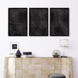 Picture for Living Room Dark Topographic Abstract Brown Texture wall art displayed on a wall in a styled room — view 8