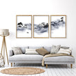 Japanese Ink Wash Landscape Picture for Living Room Wall displayed on a wall in a styled room — view 10