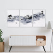Japanese Ink Wash Landscape Picture for Living Room Wall displayed on a wall in a styled room — view 11