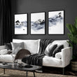 Japanese Ink Wash Landscape Picture for Living Room Wall displayed on a wall in a styled room — view 9