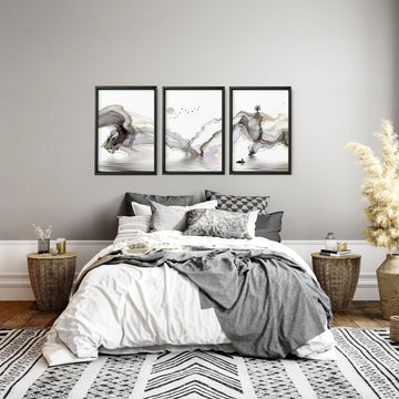 Pictures For A Bedroom | Set of 3 wall art prints