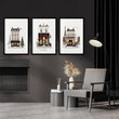 Pictures for Above Fireplace Paris Boutique Street Scenes 