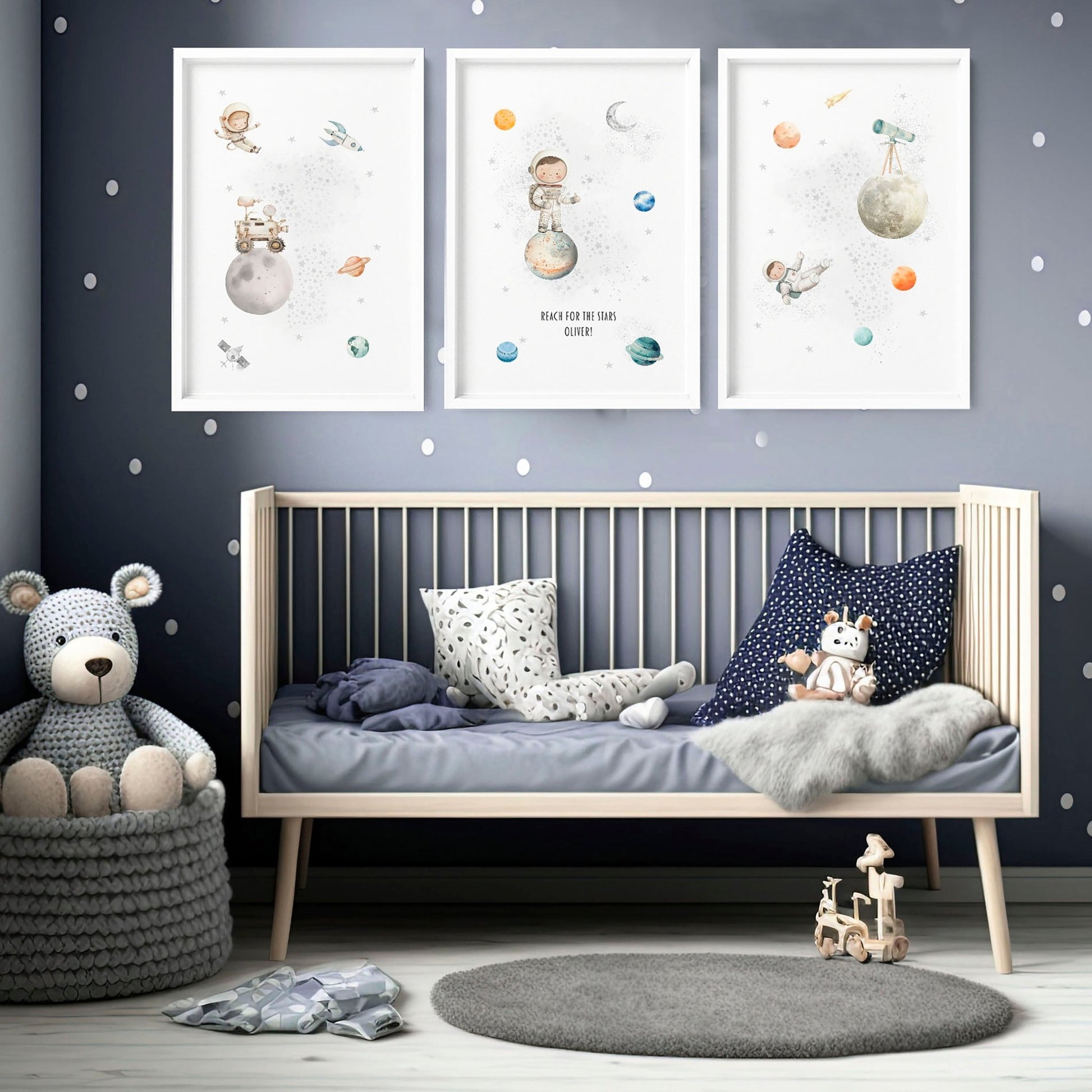 Pictures For Childrens Bedrooms | Set of 3 wall art prints