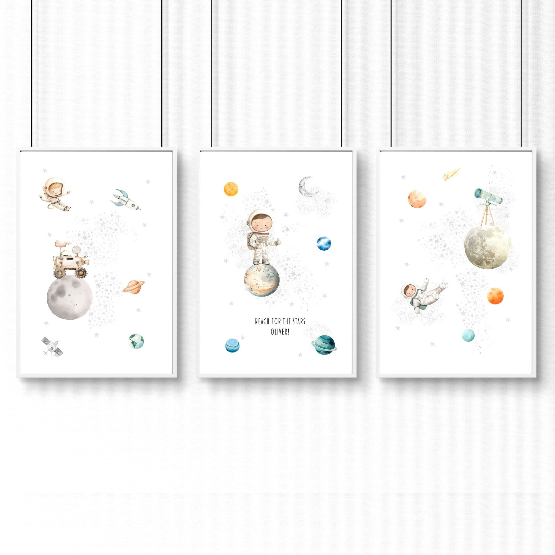 Pictures For Childrens Bedrooms | Set of 3 wall art prints