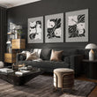 Pictures For Living Room | Set of 3 Botanical Wall art Prints