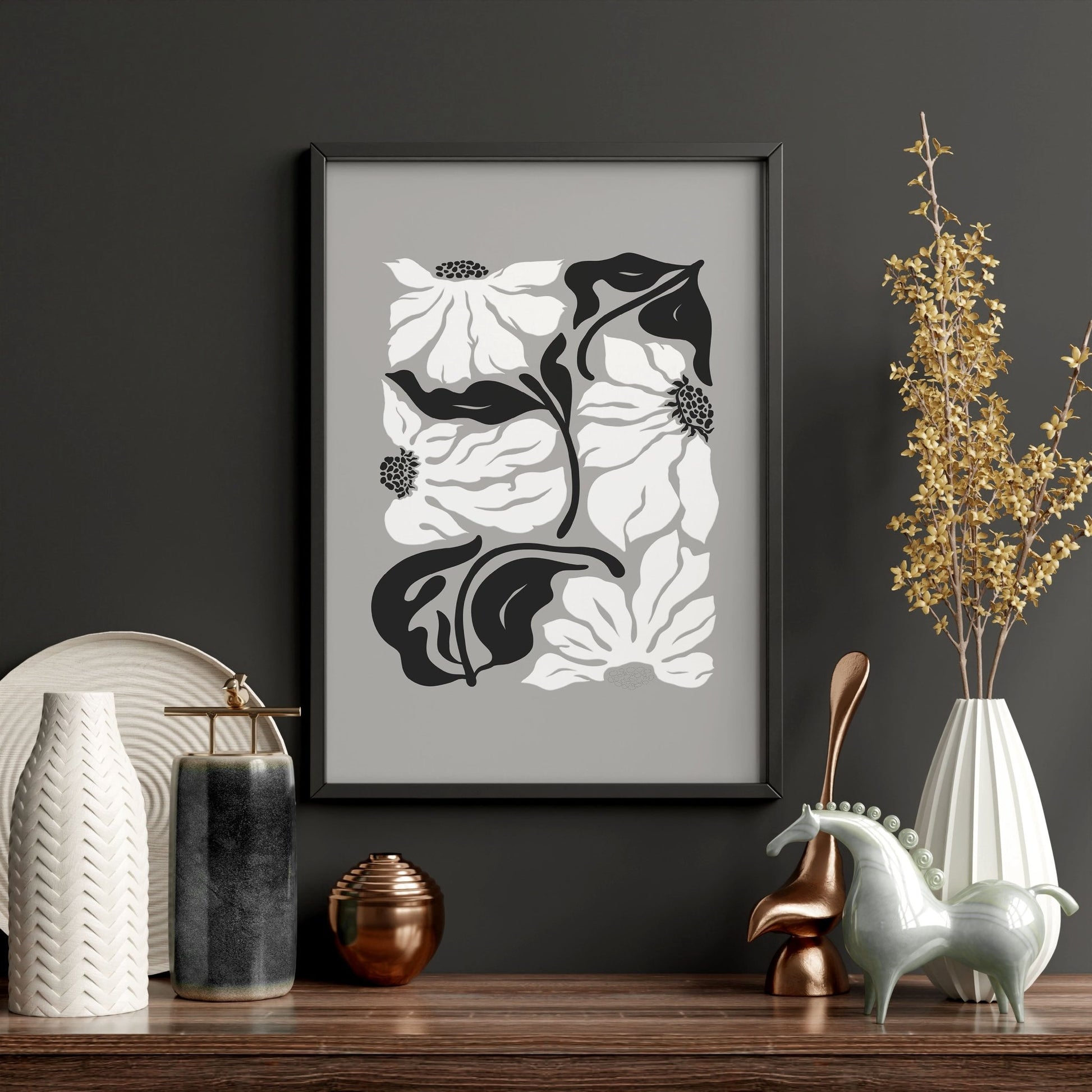 Pictures For Living Room | Set of 3 Botanical Wall art Prints