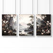 Pictures For Living Room Wall | Set of 3 Chinoiserie Wall art Prints