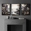 Pictures For Living Room Wall | Set of 3 Chinoiserie Wall art Prints