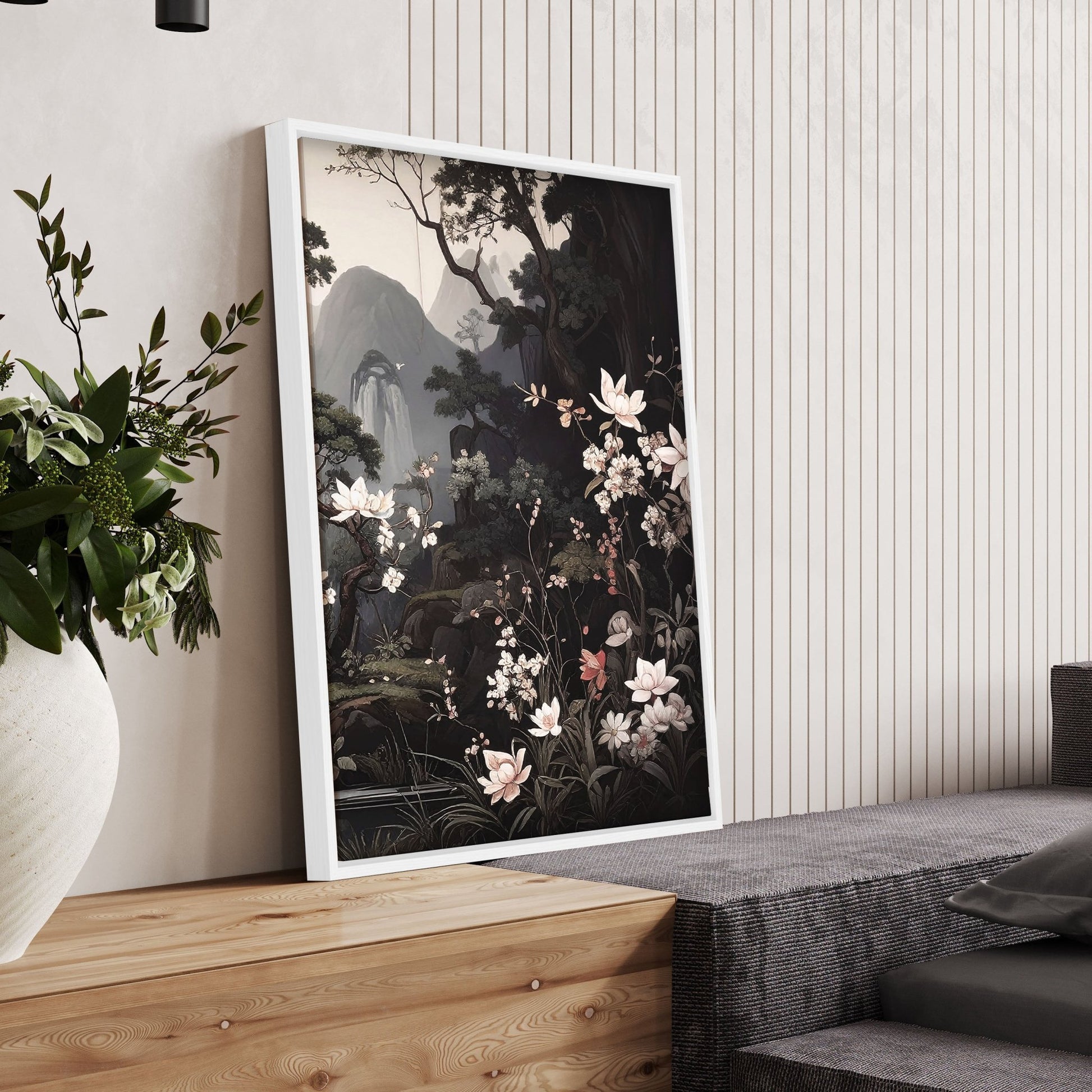 Pictures For Living Room Wall | Set of 3 Chinoiserie Wall art Prints