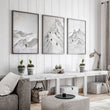 Pictures for Living Room Walls Scandi Mountain Climbers wall art displayed on a wall in a styled room — view 5