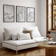 Pictures for Living Room Walls Scandi Mountain Climbers wall art displayed on a wall in a styled room — view 6