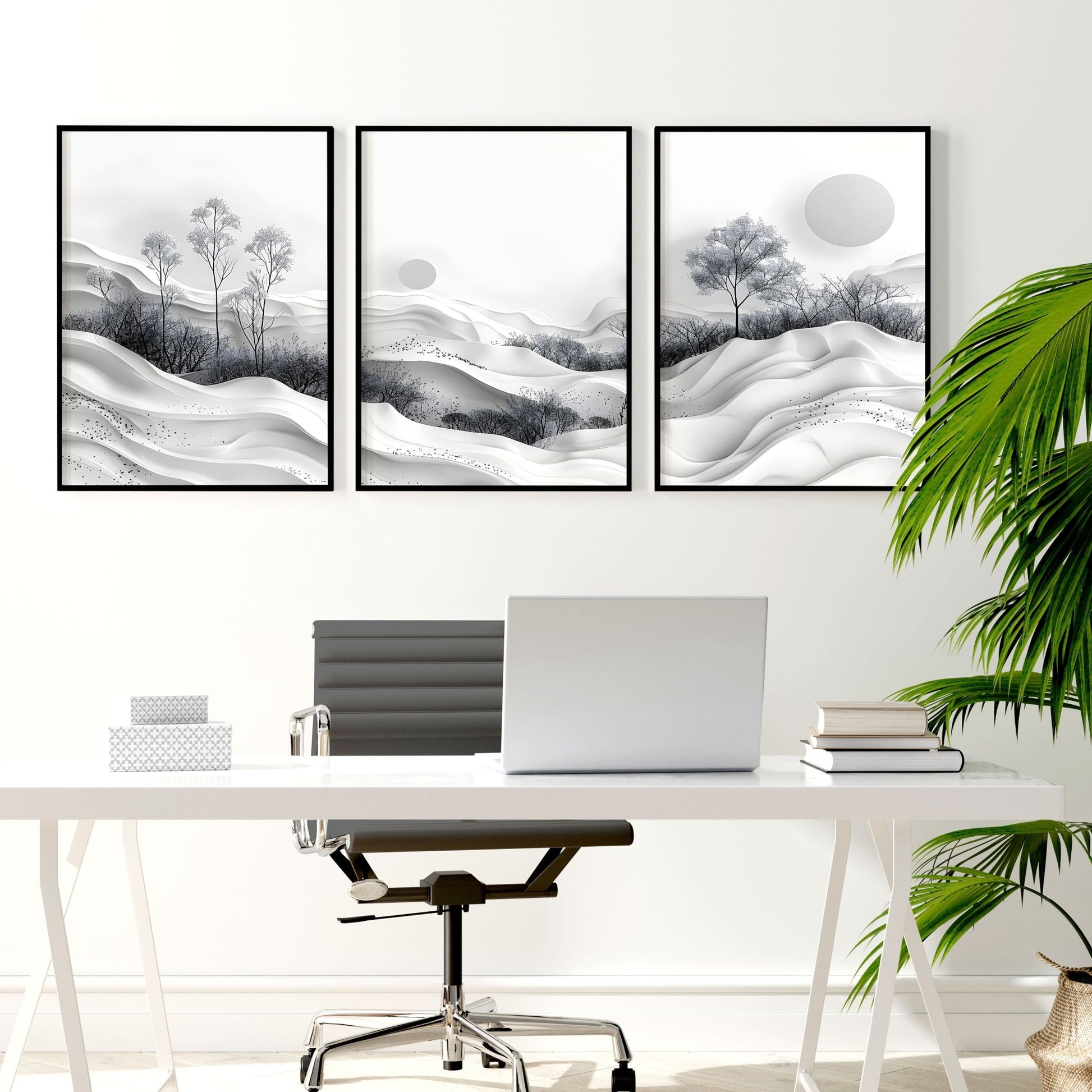 Pictures For Office | Set of 3 wall art prints