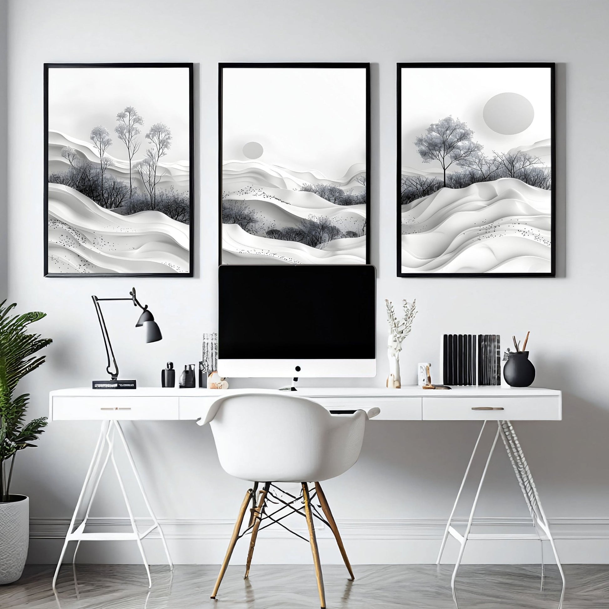 Pictures For Office | Set of 3 wall art prints