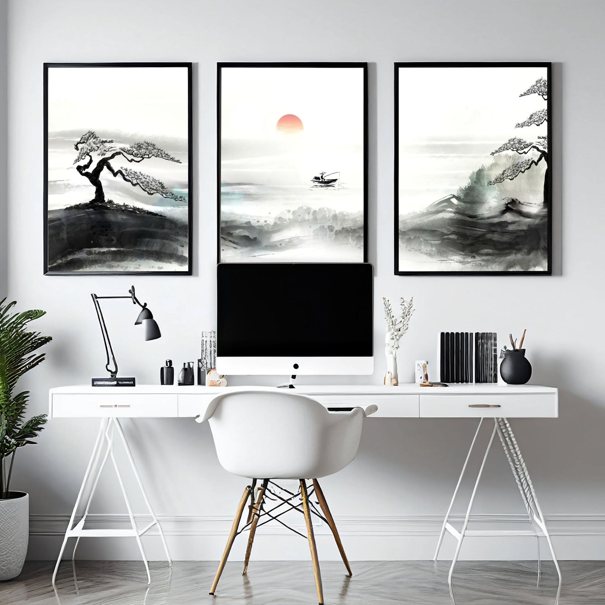 Pictures For Office Walls | Set of 3 wall art prints