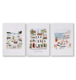 Pictures for the Bedroom Coastal Amalfi Mediterranean Watercolour Wall Art Prints | 