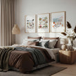 Pictures for the Bedroom Coastal Amalfi Mediterranean Watercolour wall art | 