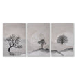 Pictures for the Bedroom Wall Scandinavian Landscape Trees Beige & Black as a wrapped canvas