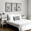 Pictures for the Bedroom Wall Scandinavian Landscape Trees Beige & Black | Set of 3