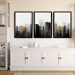 Pictures Framed For Wall | Set of 3 Urban Skyscrapers Wall art Prints
