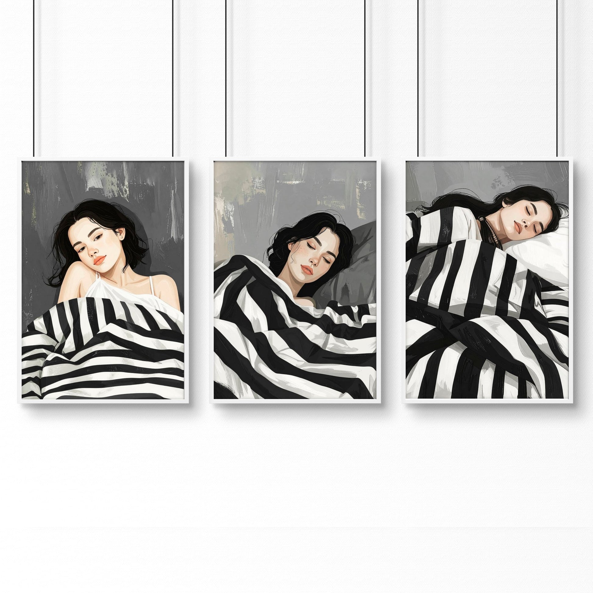 Pictures In Frames | Set of 3 Boho Women Wall art Prints