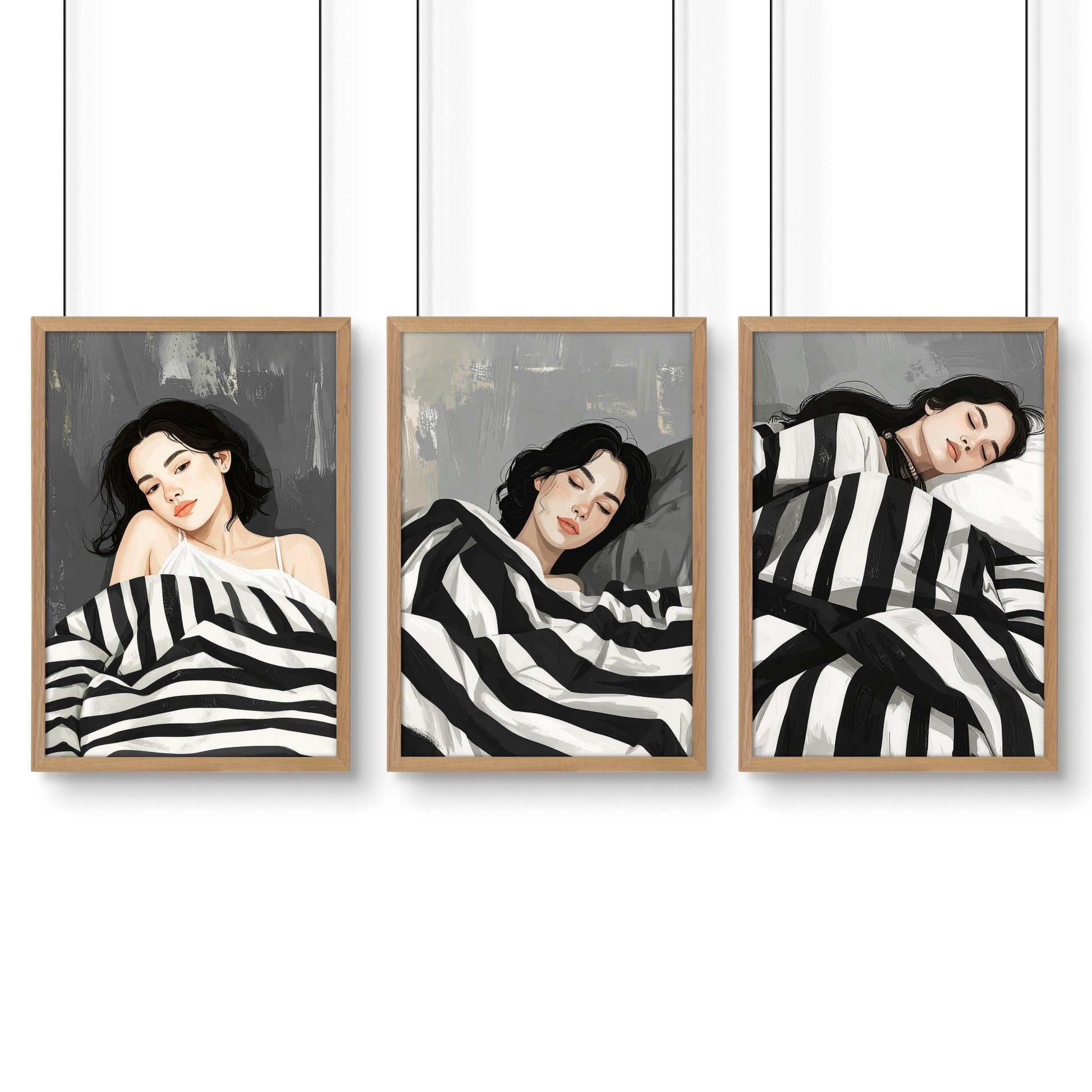 Pictures In Frames | Set of 3 Boho Women Wall art Prints