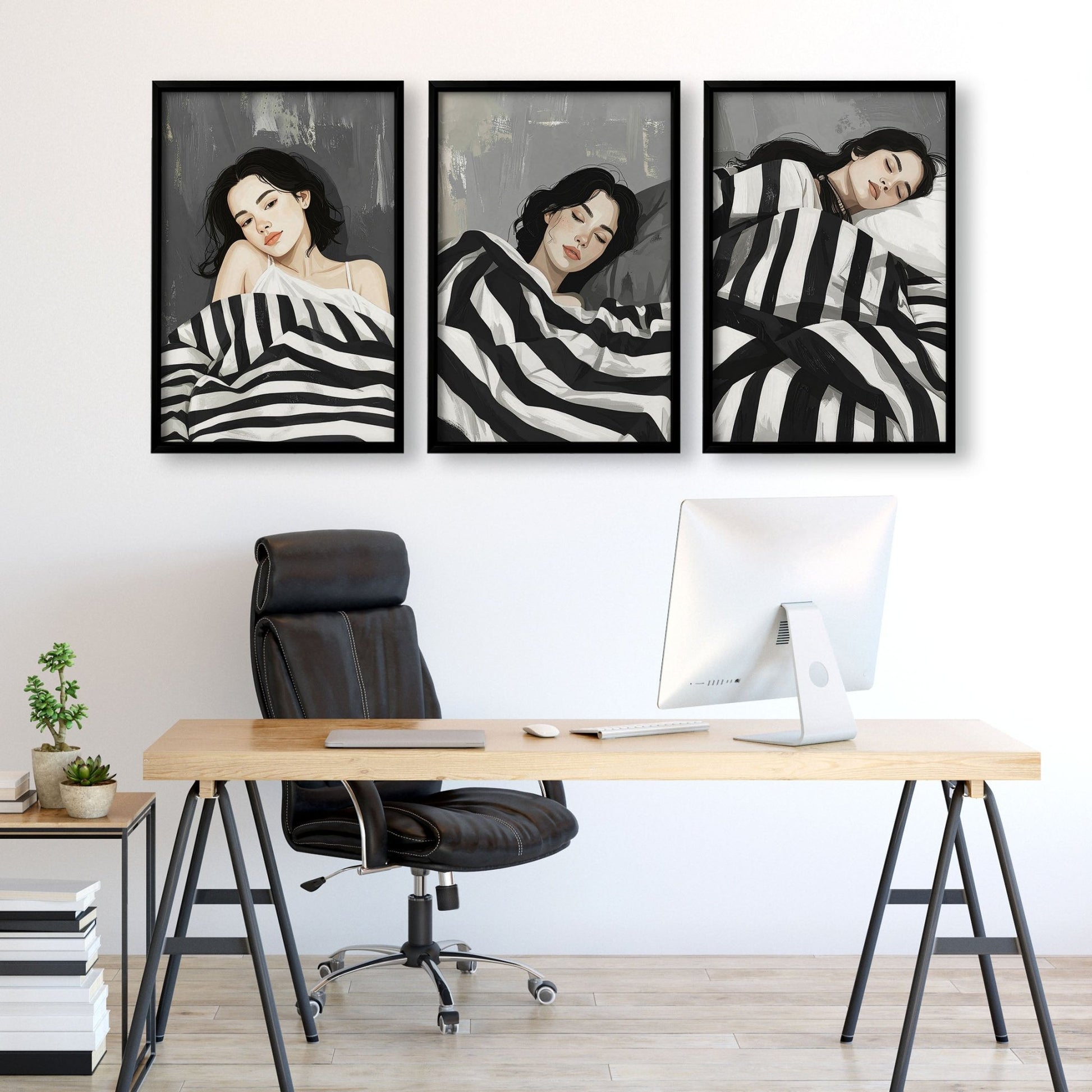 Pictures In Frames | Set of 3 Boho Women Wall art Prints