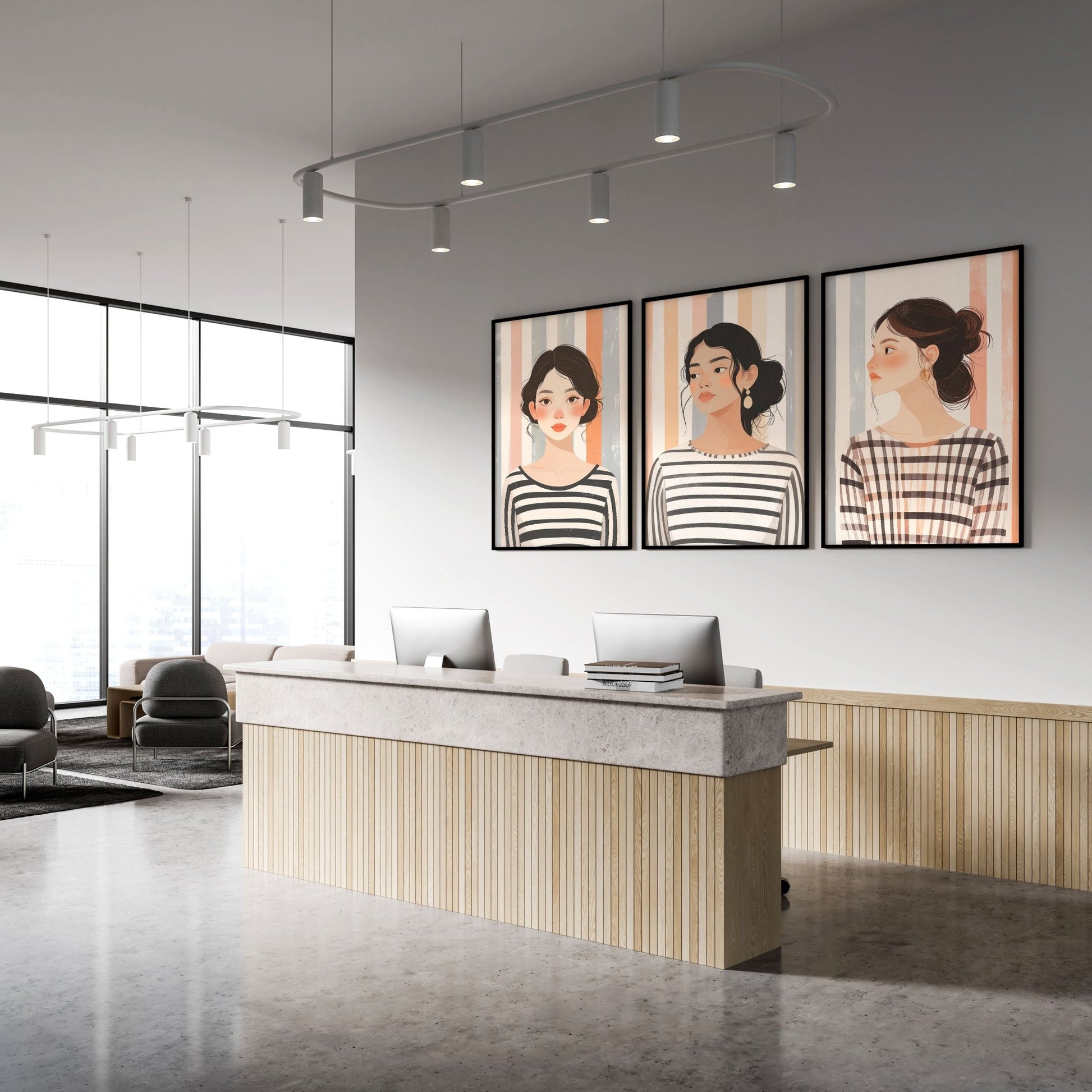 Pictures On Walls Gallery | Set of 3 Boho Women Wall art Prints