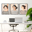 Pictures On Walls Gallery | Set of 3 Boho Women Wall art Prints