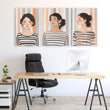 Pictures On Walls Gallery | Set of 3 Boho Women Wall art Prints