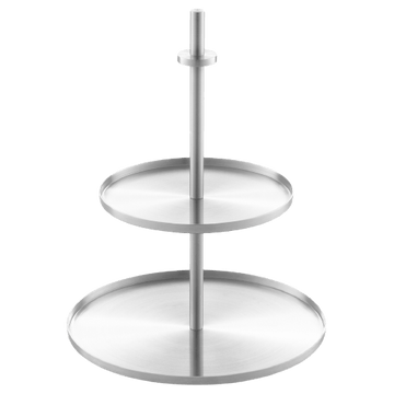 Pilio Premium Brushed Stainless Steel Cake & Cookie Stand