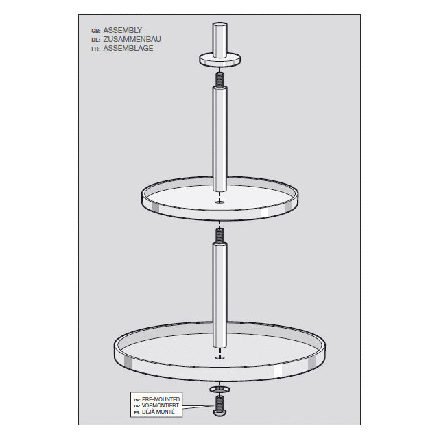Pilio Premium Brushed Stainless Steel Cake & Cookie Stand