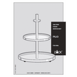 Pilio Premium Brushed Stainless Steel Cake & Cookie Stand