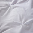 Pintuck White Microfibre Duvet Cover Set with Pillowcases Soft Breathable Easy Care Bedding Set Quilt Cover