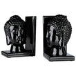 Piper Buddha Head Black Bookends Set Of 2