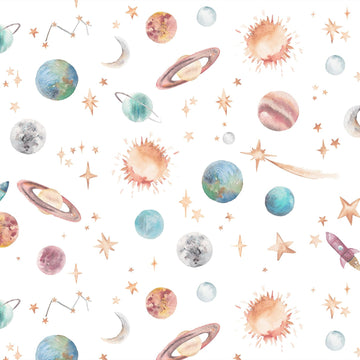 Planets Galaxy & Outer Space Children's Wallpaper