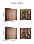 Popescu Wardrobe, Tall Wardrobe, Wood