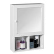 Port White Wood Mirrored Cabinet